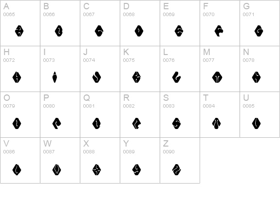Electorate Boogie uppercase A-Z preview