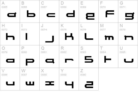 electrance uppercase A-Z preview