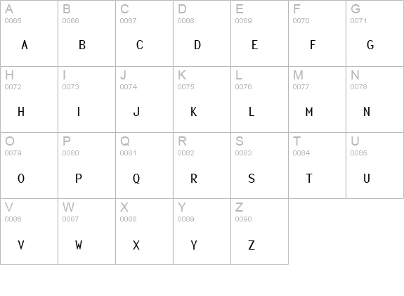 Electric uppercase A-Z preview