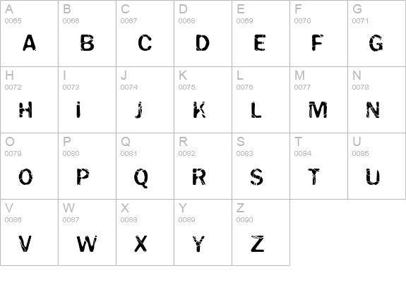 Electrickle uppercase A-Z preview