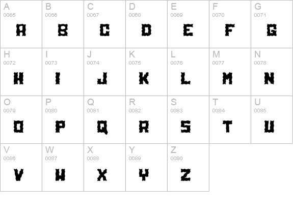 Electrolite uppercase A-Z preview