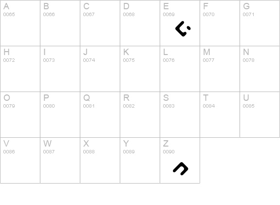 Elekitel uppercase A-Z preview