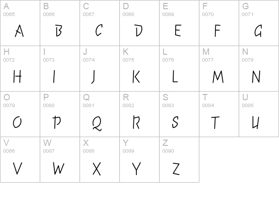 ElektrixLight uppercase A-Z preview