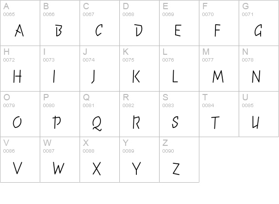 ElektrixLightOldstyle uppercase A-Z preview