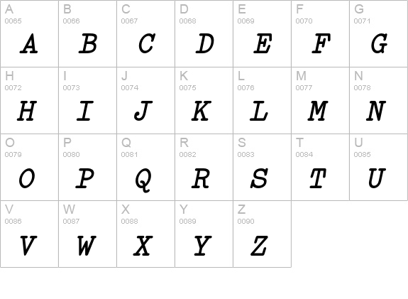 Elementa SC Bold Italic uppercase A-Z preview