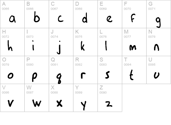 Elementric uppercase A-Z preview