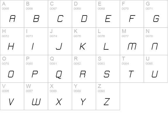 Elgethy Est Upper Bold uppercase A-Z preview