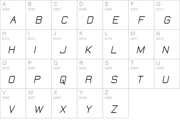 Elgethy Upper Bold uppercase A-Z preview