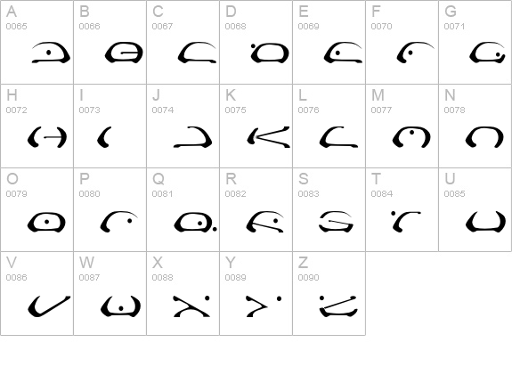 ELKATRONIC uppercase A-Z preview