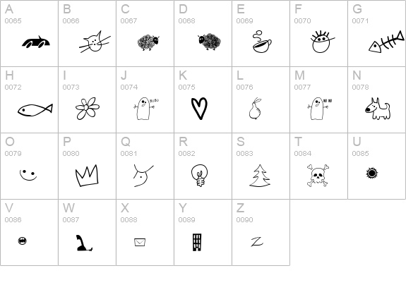 Eller uppercase A-Z preview