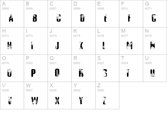 Elliot's Bad Day 4 uppercase A-Z preview