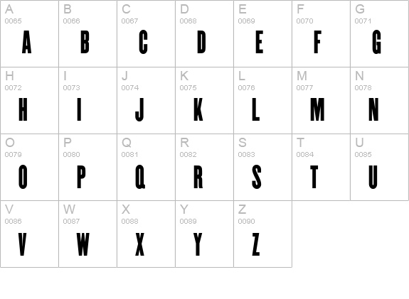 ElliotOne uppercase A-Z preview