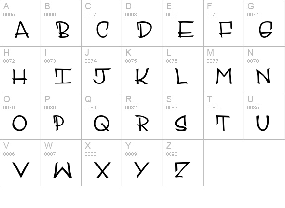 ELREYLUIS uppercase A-Z preview