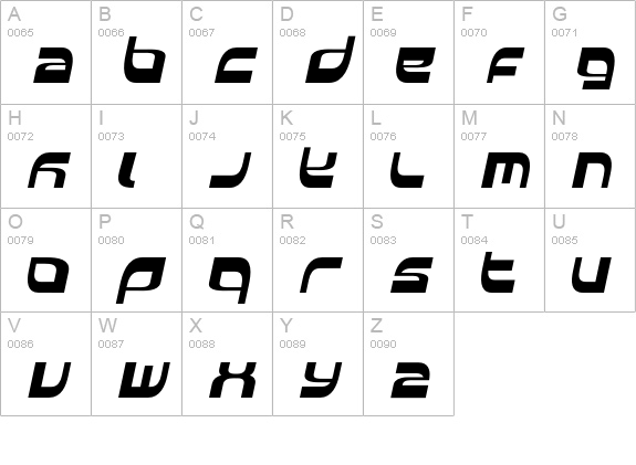Elside-Regular uppercase A-Z preview
