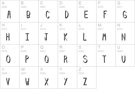 Emmy 3D uppercase A-Z preview