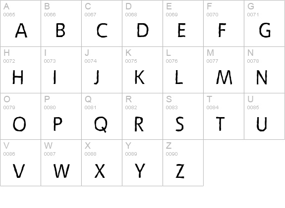 Emory-Regular uppercase A-Z preview