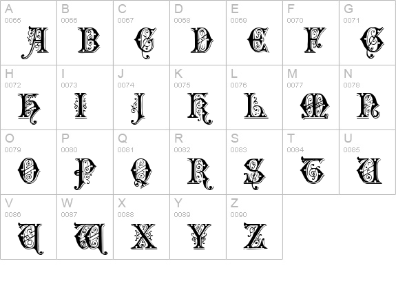 EmporiumCapitals uppercase A-Z preview