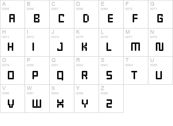 Enam Bold uppercase A-Z preview
