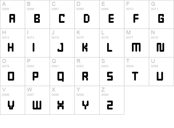 Enam ExtraBold uppercase A-Z preview