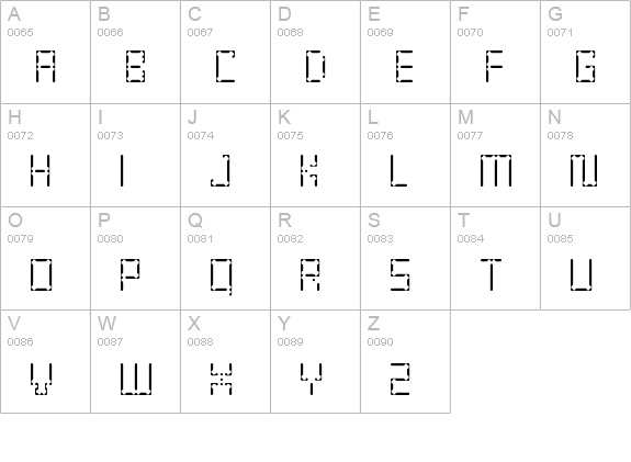 Enam ExtraLight uppercase A-Z preview