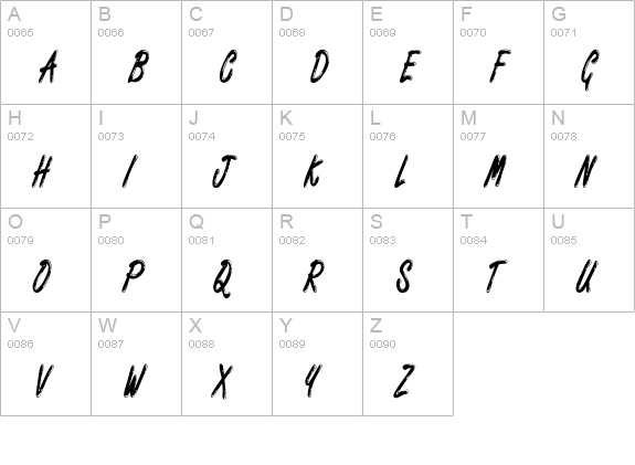Encino Condensed Normal uppercase A-Z preview