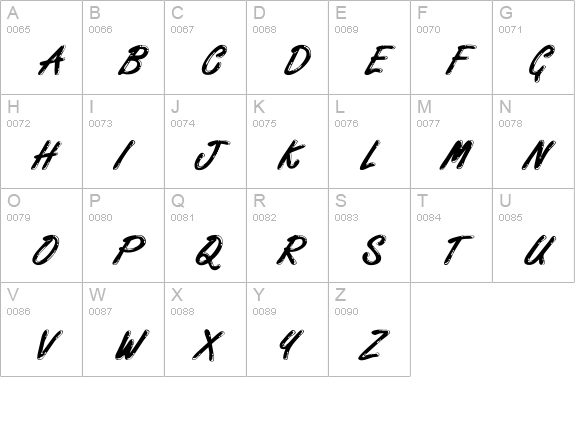 Encino Extended Normal uppercase A-Z preview