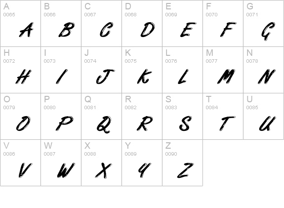 Encino Wide Normal uppercase A-Z preview