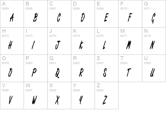 Encino Xtra Condensed Normal uppercase A-Z preview