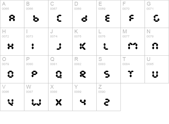 EndlessShowroom-Black uppercase A-Z preview