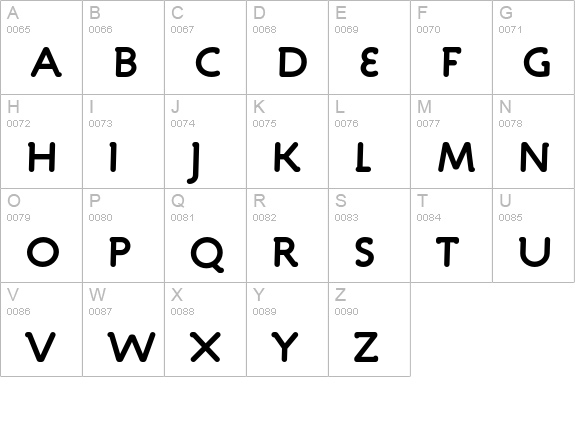 Engine-Bold uppercase A-Z preview
