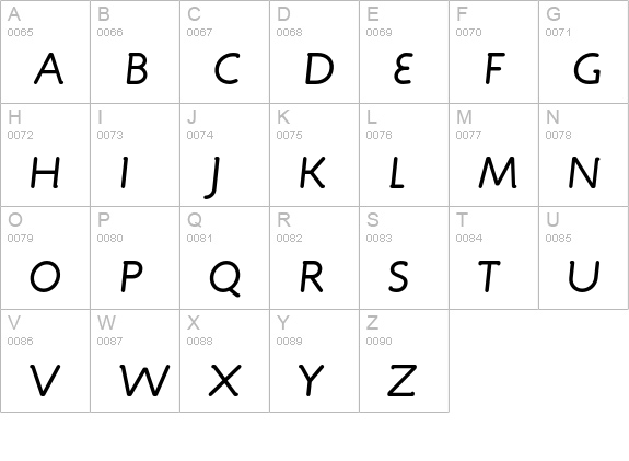 Engine-ItalicLF uppercase A-Z preview