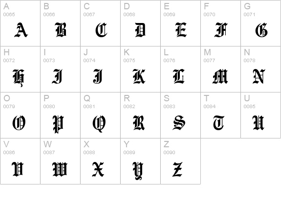 Engraved Bold uppercase A-Z preview