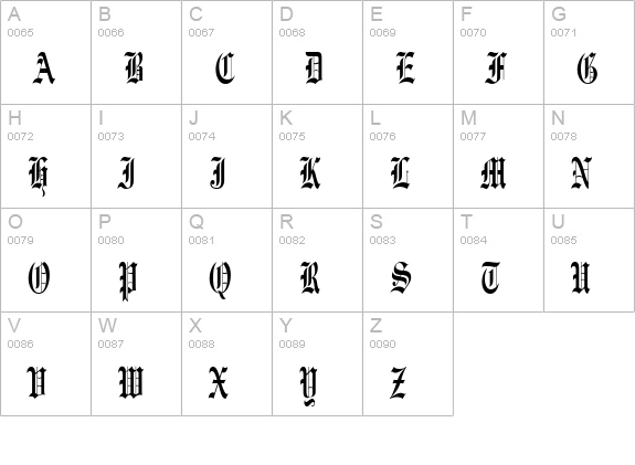 Engraved Thin Normal uppercase A-Z preview