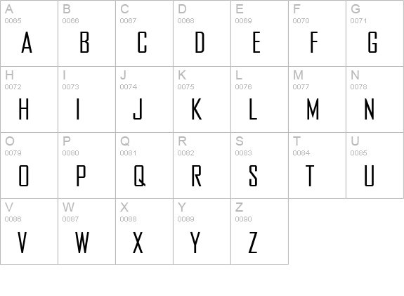 Ensemble uppercase A-Z preview