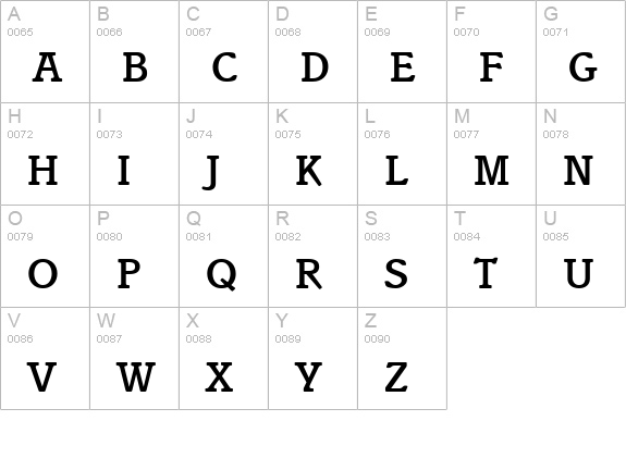 Ensemble Medium SSi Medium uppercase A-Z preview