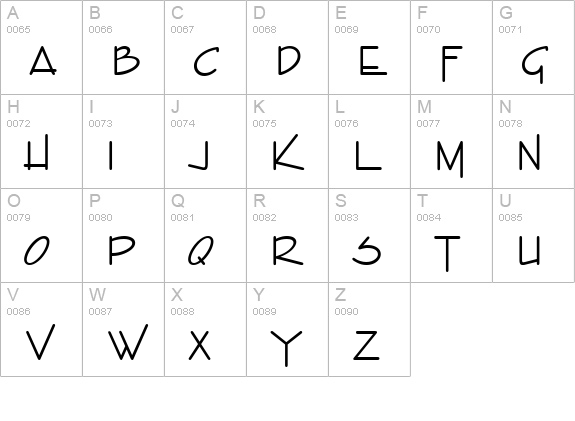Entebbe-Regular uppercase A-Z preview