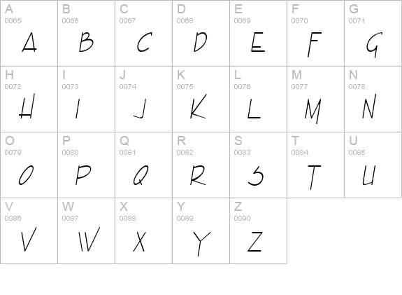 Enview Condensed Light Italic uppercase A-Z preview