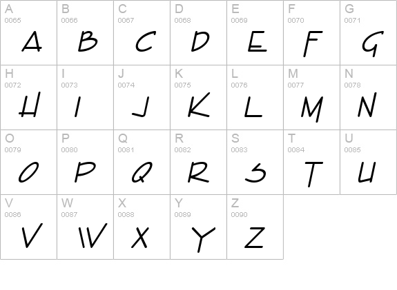 Enview Italic uppercase A-Z preview