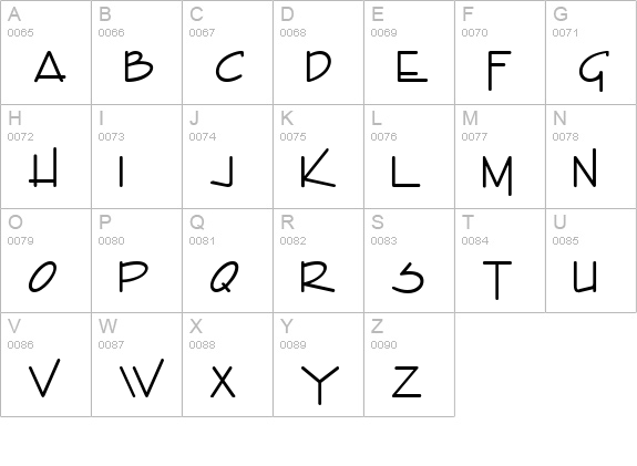 Enview Light Bold uppercase A-Z preview