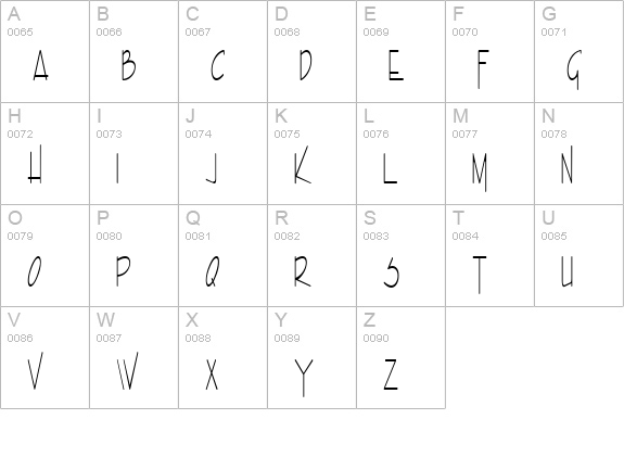 Enview Xtra Light Normal uppercase A-Z preview
