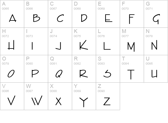 Enviro ICG uppercase A-Z preview