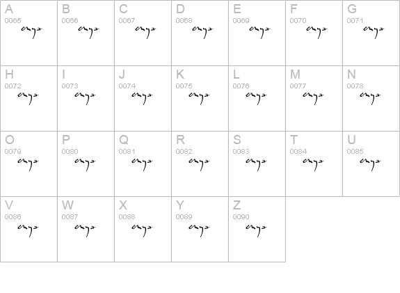 Enyalogo uppercase A-Z preview