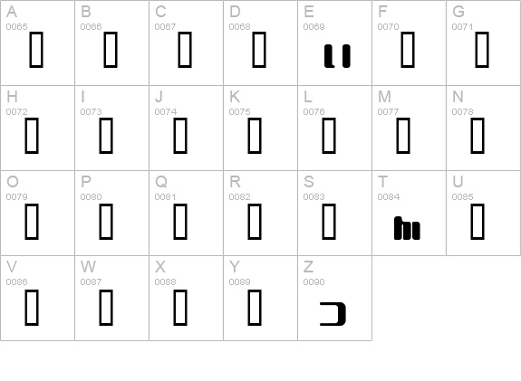 EOPlaï¿¿a hiragana uppercase A-Z preview