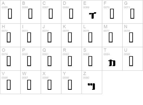 EOPlaï¿¿a kaï¿¿akana uppercase A-Z preview