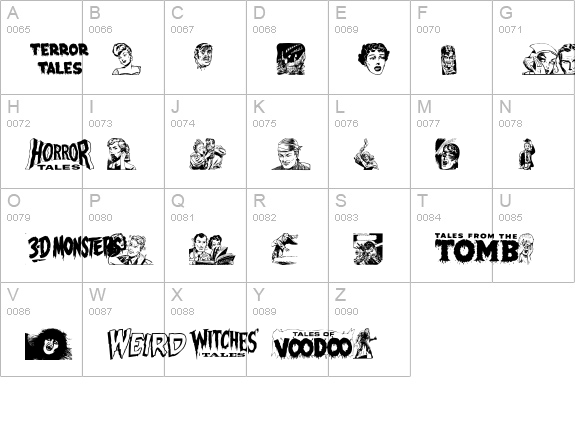 EPD2 Normal uppercase A-Z preview
