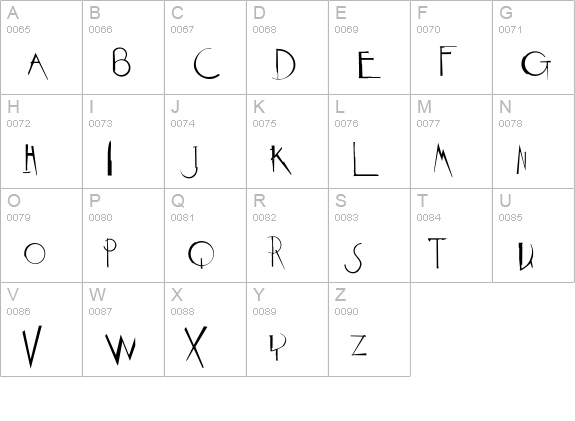Epicure uppercase A-Z preview
