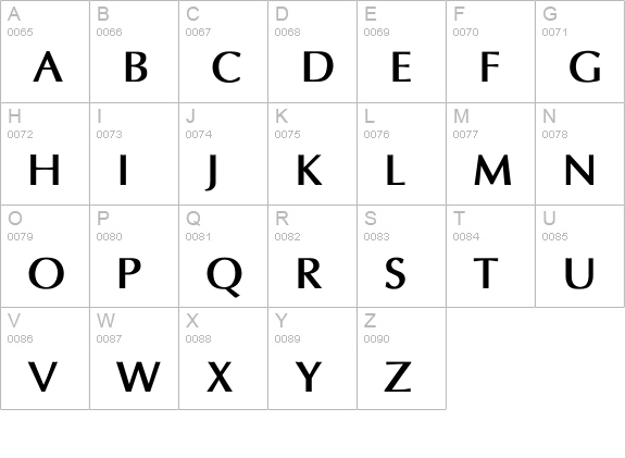 Eppley Bold uppercase A-Z preview