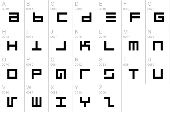 Epps Evans uppercase A-Z preview