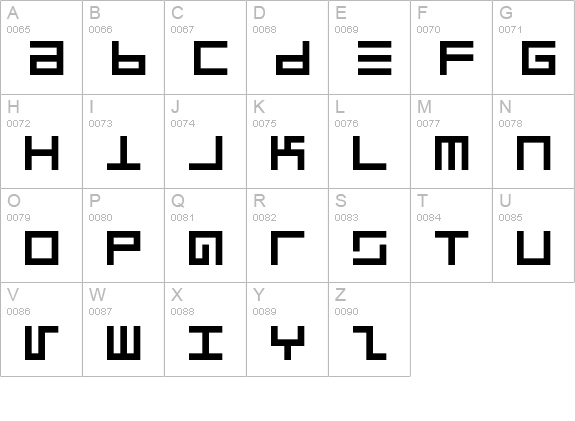 EppsEvans uppercase A-Z preview