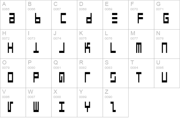 EppsEvans-Narrow uppercase A-Z preview